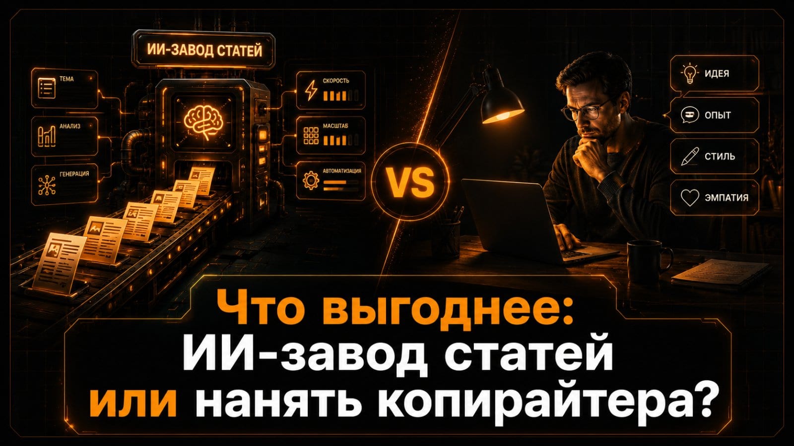 $1-4 за статью против $100 копирайтеру: честная экономика контент-завода в 2026